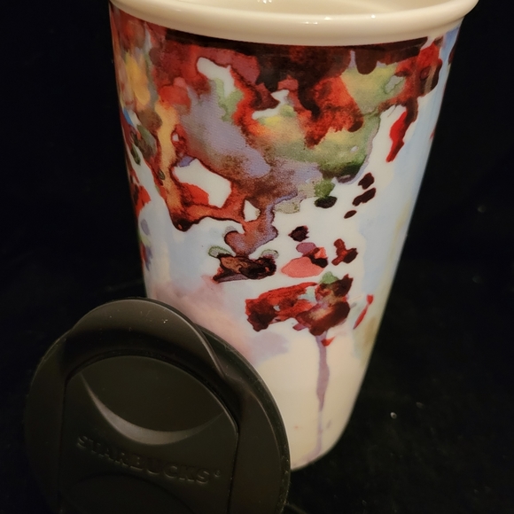 Starbucks 2015 Shelby Kregel. World Map Barista Art Mermaid Cermaic Tumbler - Picture 7 of 9